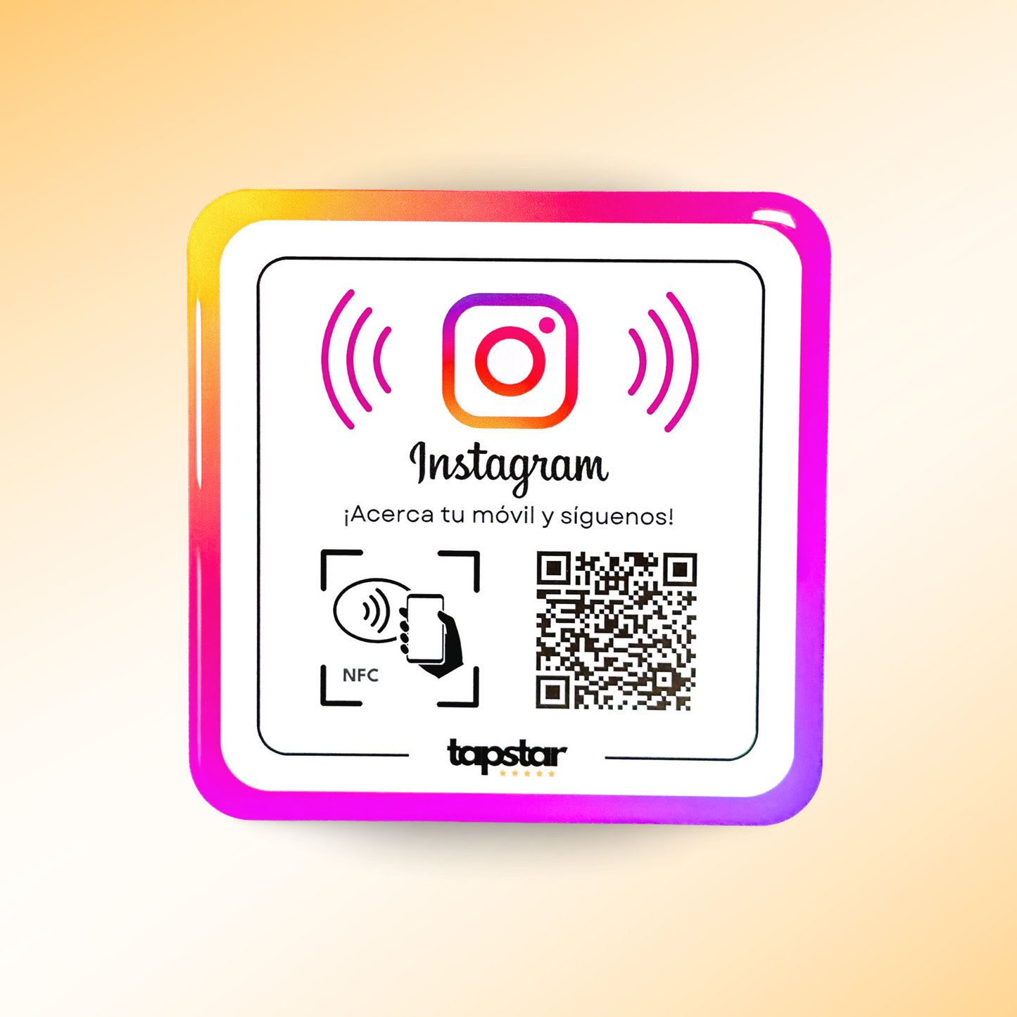Instagram Followers Acrylic Plate