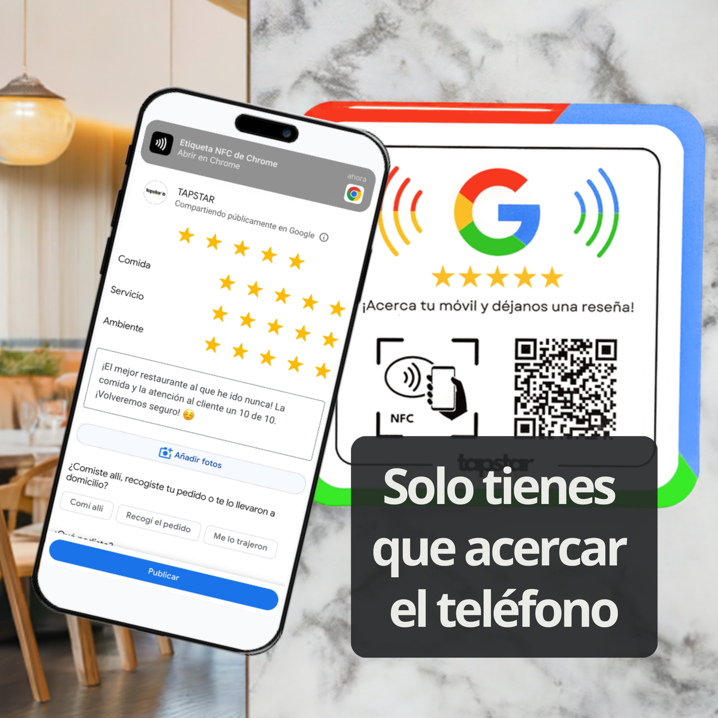 Placa Reseñas en Google